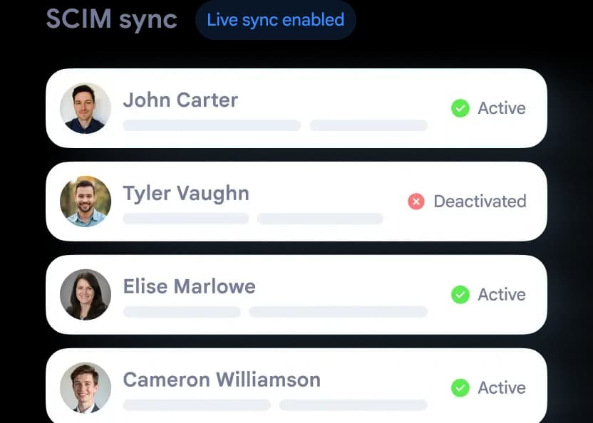 Provisionnement automatisé (SCIM)