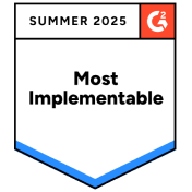 G2 Most Implementable Badge