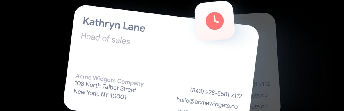 Dépenser le budget sur des cartes de visite en papier